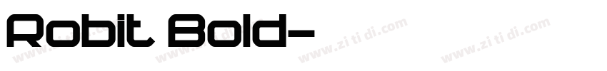 Robit Bold字体转换